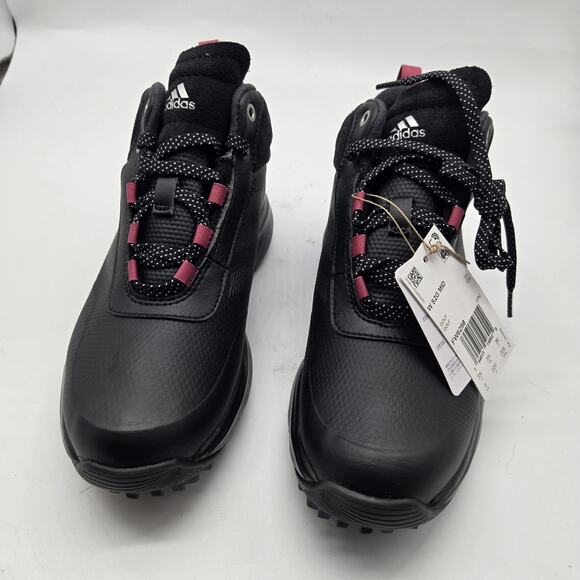 New Men\'s adidas S2G Recycled Polyester Mid-Cut Golf Shoes Black size 5 high top main image 8
